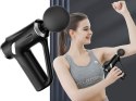 Pistolet do masażu pleców ciała nóg masażer mocny massage gun 4 końcówki