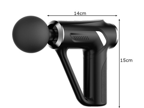Pistolet do masażu pleców ciała nóg masażer mocny massage gun 4 końcówki Pistolet do masażu pleców ciała nóg masażer mocny massage gun 4 końcówki