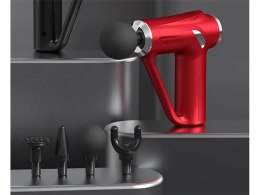 Pistolet do masażu pleców ciała nóg masażer mocny massage gun 4 końcówki
