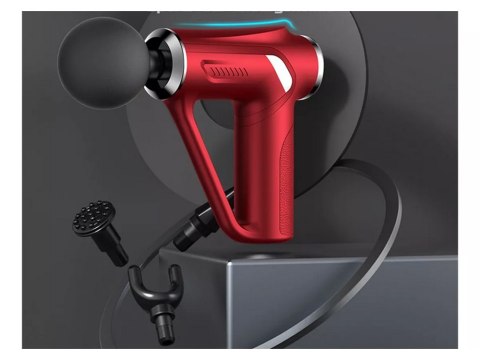 Pistolet do masażu pleców ciała nóg masażer mocny massage gun 4 końcówki Pistolet do masażu pleców ciała nóg masażer mocny massage gun 4 końcówki