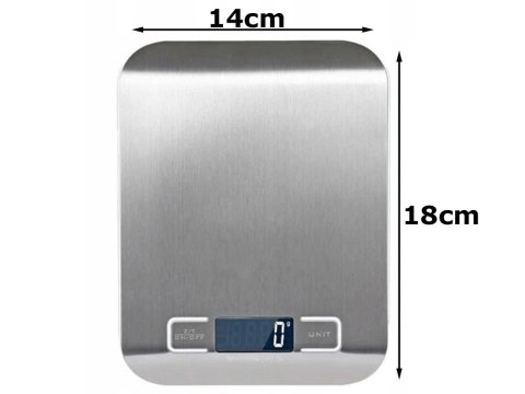 Precyzyjna waga kuchenna elektroniczna 5kg/1g domowa wyświetlacz lcd stal Precyzyjna waga kuchenna elektroniczna 5kg/1g domowa wyświetlacz lcd stal