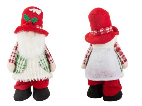 Skrzat krasnal podświetlany led brzuch świąteczny gnom pod choinkę 30cm Skrzat krasnal podświetlany led brzuch świąteczny gnom pod choinkę 30cm