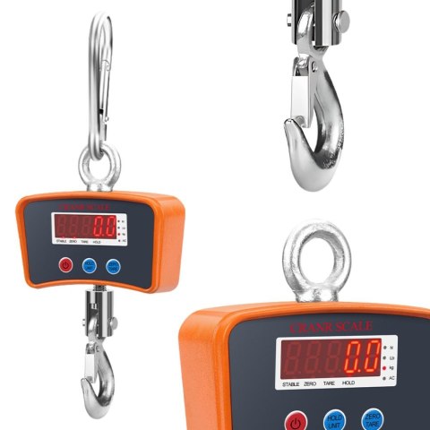 Waga hakowa dźwigowa 500kg 0,5t podwieszana lcd magazynowa wisząca rolnicza Waga hakowa dźwigowa 500kg 0,5t podwieszana lcd magazynowa wisząca rolnicza