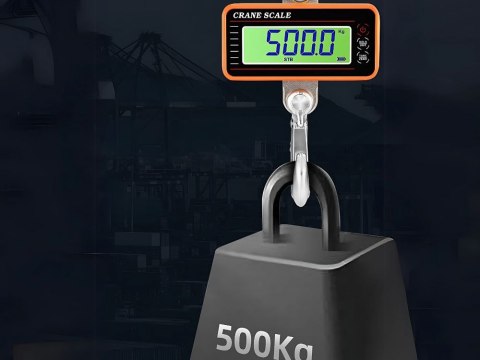 Waga hakowa dźwigowa 500kg 0,5t podwieszana lcd z pilotem nagazynowa Waga hakowa dźwigowa 500kg 0,5t podwieszana lcd z pilotem nagazynowa