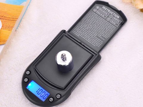 Waga kieszonkowa jubilerska 500g/0,1g precyzyjna gramowa elektroniczna Waga kieszonkowa jubilerska 500g/0,1g precyzyjna gramowa elektroniczna