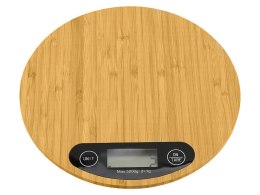Waga kuchenna bambusowa elektroniczna lcd domowa płaska dotykowa do 5kg