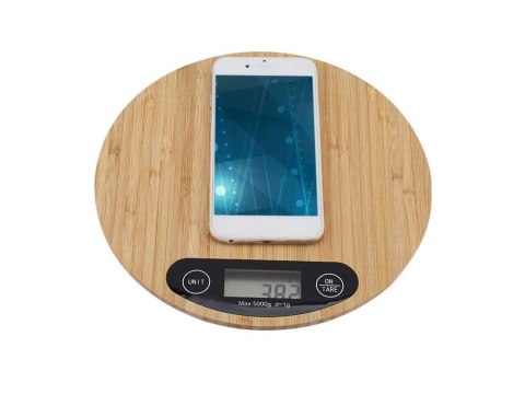 Waga kuchenna bambusowa elektroniczna lcd domowa płaska dotykowa do 5kg Waga kuchenna bambusowa elektroniczna lcd domowa płaska dotykowa do 5kg