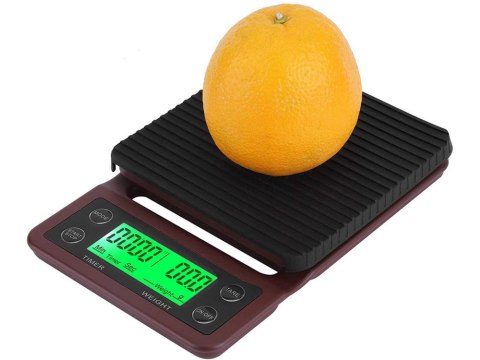 Waga kuchenna do parzenia kawy elektroniczna dokładna stoper tara 5kg 0,1g Waga kuchenna do parzenia kawy elektroniczna dokładna stoper tara 5kg 0,1g