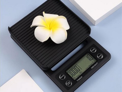 Waga kuchenna do parzenia kawy elektroniczna dokładna stoper tara 5kg 0,1g Waga kuchenna do parzenia kawy elektroniczna dokładna stoper tara 5kg 0,1g