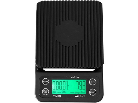 Waga kuchenna do parzenia kawy elektroniczna dokładna stoper tara 5kg 0,1g Waga kuchenna do parzenia kawy elektroniczna dokładna stoper tara 5kg 0,1g