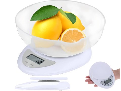 Waga kuchenna elektroniczna cyfrowa z misą miska 5kg lcd dokładna miarka Waga kuchenna elektroniczna cyfrowa z misą miska 5kg lcd dokładna miarka