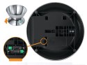 Waga kuchenna elektroniczna cyfrowa z misą miska 5kg lcd srebrna metalowa