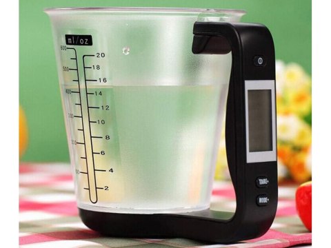 Waga kuchenna kubek elektroniczna lcd cyfrowa precyzyjna do ważenia 1kg/1g Waga kuchenna kubek elektroniczna lcd cyfrowa precyzyjna do ważenia 1kg/1g