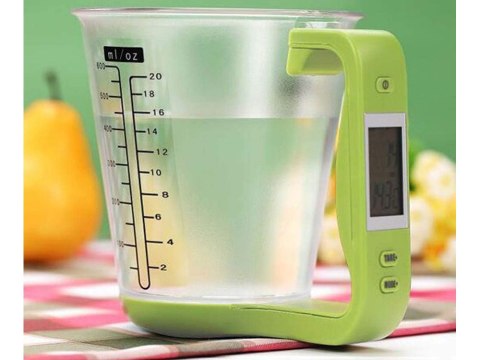 Waga kuchenna kubek elektroniczna lcd cyfrowa precyzyjna do ważenia 1kg/1g Waga kuchenna kubek elektroniczna lcd cyfrowa precyzyjna do ważenia 1kg/1g