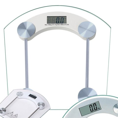 Waga łazienkowa elektroniczna 180kg szklana lcd analityczna przezroczysta Waga łazienkowa elektroniczna 180kg szklana lcd analityczna przezroczysta