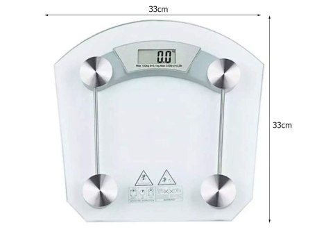 Waga łazienkowa elektroniczna 180kg szklana lcd analityczna przezroczysta Waga łazienkowa elektroniczna 180kg szklana lcd analityczna przezroczysta