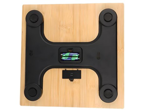 Waga łazienkowa elektroniczna bambusowa cyfrowa lcd temperatura 180kg Waga łazienkowa elektroniczna bambusowa cyfrowa lcd temperatura 180kg
