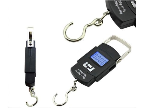 Waga wędkarska hakowa bagażowa podróżna wisząca elektroniczna lcd 50kg Waga wędkarska hakowa bagażowa podróżna wisząca elektroniczna lcd 50kg