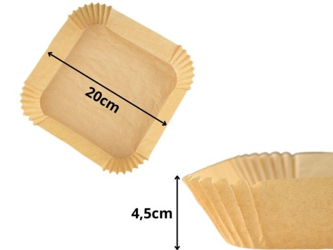 Wkład papierowy do frytkownicy beztłuszczowej do pieczenia air fryer 50 szt Wkład papierowy do frytkownicy beztłuszczowej do pieczenia air fryer 50 szt