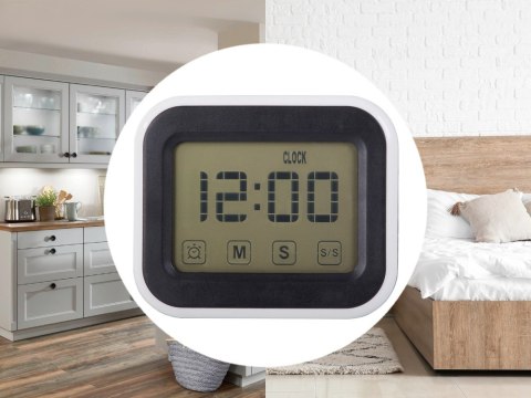 Zegar elektroniczny cyfrowy budzik lcd alarm wyświetlacz alarm stojący Zegar elektroniczny cyfrowy budzik lcd alarm wyświetlacz alarm stojący