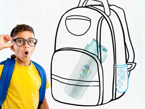 Butelka bidon na wodę dla dzieci 500ml szkolny do szkoły przedszkola Butelka bidon na wodę dla dzieci 500ml szkolny do szkoły przedszkola