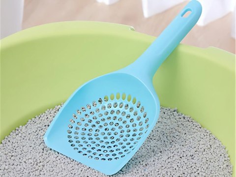 Łopatka do kuwety kota duża szpatułka do żwirku plastikowa wytrzymała Łopatka do kuwety kota duża szpatułka do żwirku plastikowa wytrzymała