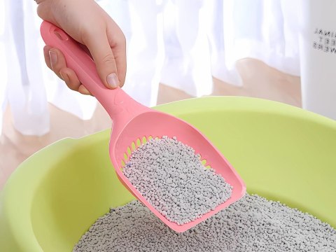 Łopatka do kuwety kota duża szpatułka do żwirku plastikowa wytrzymała Łopatka do kuwety kota duża szpatułka do żwirku plastikowa wytrzymała
