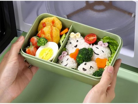 Lunchbox śniadaniówka pojemnik na śniadanie do szkoły przegródki sztućce Lunchbox śniadaniówka pojemnik na śniadanie do szkoły przegródki sztućce