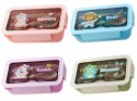 Lunchbox śniadaniówka pojemnik na śniadanie do szkoły przegródki sztućce