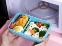Lunchbox śniadaniówka pojemnik na śniadanie obiad sztućce z bidonem zestaw