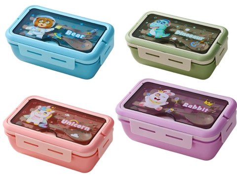 Lunchbox śniadaniówka pojemnik na śniadanie obiad sztućce z bidonem zestaw Lunchbox śniadaniówka pojemnik na śniadanie obiad sztućce z bidonem zestaw