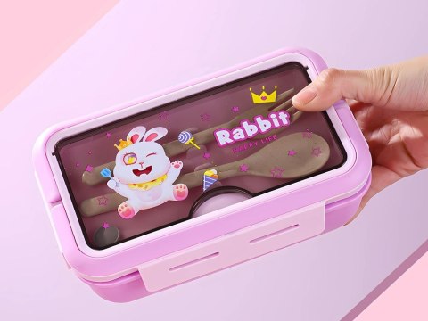 Lunchbox śniadaniówka pojemnik na śniadanie obiad sztućce z bidonem zestaw Lunchbox śniadaniówka pojemnik na śniadanie obiad sztućce z bidonem zestaw