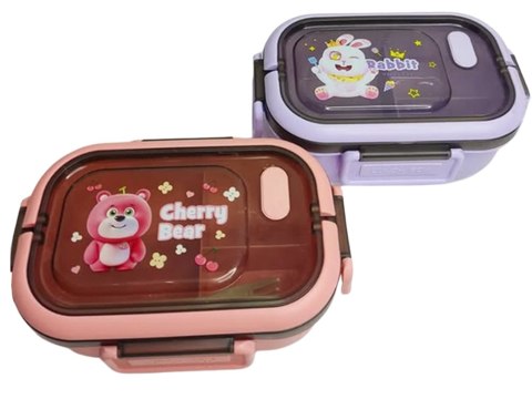 Lunchbox śniadaniówka pojemnik na śniadanie obiad z przegródkami sztućce Lunchbox śniadaniówka pojemnik na śniadanie obiad z przegródkami sztućce