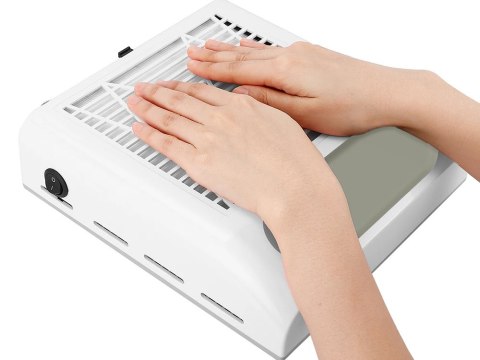 Pochłaniacz pyłu do paznokci bezworkowy kasetowy manicure 80w z filtrem Pochłaniacz pyłu do paznokci bezworkowy kasetowy manicure 80w z filtrem