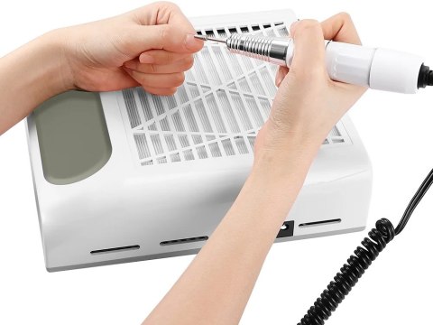 Pochłaniacz pyłu do paznokci bezworkowy kasetowy manicure 80w z filtrem Pochłaniacz pyłu do paznokci bezworkowy kasetowy manicure 80w z filtrem
