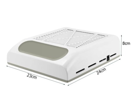 Pochłaniacz pyłu do paznokci bezworkowy kasetowy manicure 80w z filtrem Pochłaniacz pyłu do paznokci bezworkowy kasetowy manicure 80w z filtrem