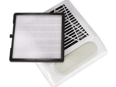 Pochłaniacz pyłu do paznokci bezworkowy kasetowy manicure 80w z filtrem Pochłaniacz pyłu do paznokci bezworkowy kasetowy manicure 80w z filtrem
