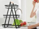 Półka kuchenna organizer kuchenny stojący trzypoziomowy loft z koszyczkiem
