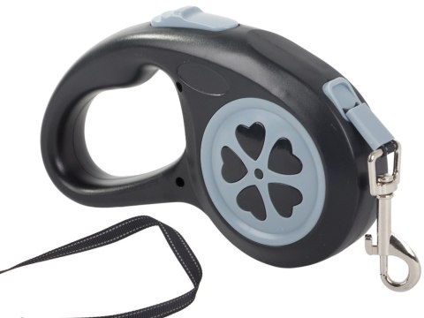Smycz automatyczna dla psa taśma z blokadą mocna lekka zwijana 5m 15kg Smycz automatyczna dla psa taśma z blokadą mocna lekka zwijana 5m 15kg