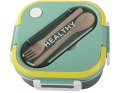 Śniadaniówka z przegródkami pojemnik sztućce lunchbox do mikrofali 1000ml