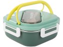 Śniadaniówka z przegródkami pojemnik sztućce lunchbox do mikrofali 1000ml
