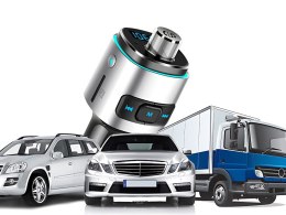 Transmiter bluetooth fm ładowarka samochodowa szybka 2x usb podświetlenie