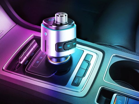 Transmiter bluetooth fm ładowarka samochodowa szybka 2x usb podświetlenie Transmiter bluetooth fm ładowarka samochodowa szybka 2x usb podświetlenie
