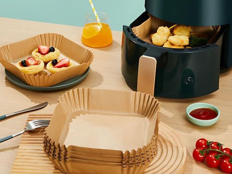 Wkład papierowy do frytkownicy beztłuszczowej do pieczenia air fryer 50 szt Wkład papierowy do frytkownicy beztłuszczowej do pieczenia air fryer 50 szt