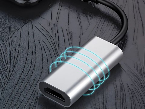 Adapter przejściówka kabel usb-c na hdmi 4k 60hz 18cm usb 3.1-c do laptopa Adapter przejściówka kabel usb-c na hdmi 4k 60hz 18cm usb 3.1-c do laptopa