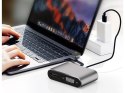 Adapter przejściówka usb-c do hdmi 4k vga hub usb 3.0 usb-c power delivery