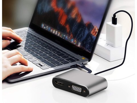 Adapter przejściówka usb-c do hdmi 4k vga hub usb 3.0 usb-c power delivery Adapter przejściówka usb-c do hdmi 4k vga hub usb 3.0 usb-c power delivery