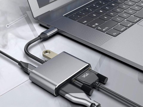 Adapter przejściówka usb-c do hdmi 4k vga hub usb 3.0 usb-c power delivery Adapter przejściówka usb-c do hdmi 4k vga hub usb 3.0 usb-c power delivery