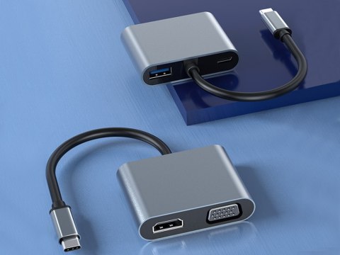 Adapter przejściówka usb-c do hdmi 4k vga hub usb 3.0 usb-c power delivery Adapter przejściówka usb-c do hdmi 4k vga hub usb 3.0 usb-c power delivery