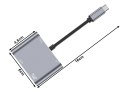 Adapter przejściówka usb-c do hdmi 4k vga hub usb 3.0 usb-c power delivery